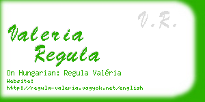 valeria regula business card
